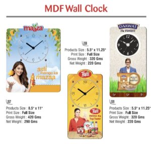 mdf wall clocks